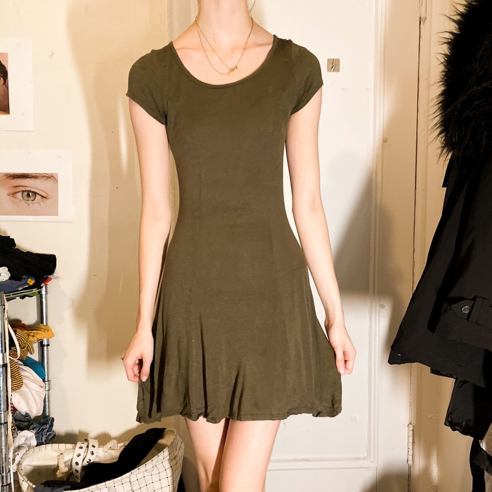 Olive Green T Shirt Dress!